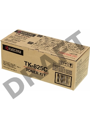 Тонер-картридж Kyocera TK-825C (1T02FZCEU0) голубой для KM-C2520/C2525E/C3225/C3232/3232E/C4035E 7000 стр.