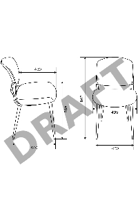 Стул для кухни Бюрократ KF-8W_2 комплект 2шт красный металл белый на ножках (KF-8W/RED_2)