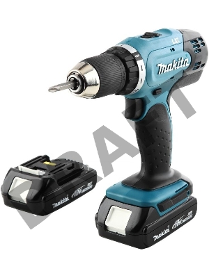 Дрель-шуруповерт Makita DDF453SYE Дрель ак {18В,2х1.5Ач Li-ion,БЗП-13мм,0-400\1300об\м,42\27Нм,1.8кг,чем}