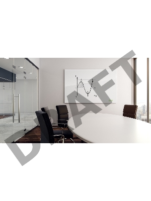 Демонстрационная доска Cactus CS-GBD-120x150-UWT стекло стеклянная 120x150см ультра белый