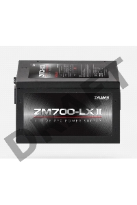 Блок питания Zalman ZM700-LX II (ATX 2.3, 700W, Active PFC, 120mm fan) Retail