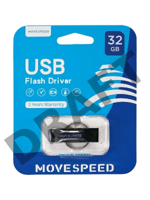Накопитель USB2.0 32GB Move Speed YSUSD серебро металл