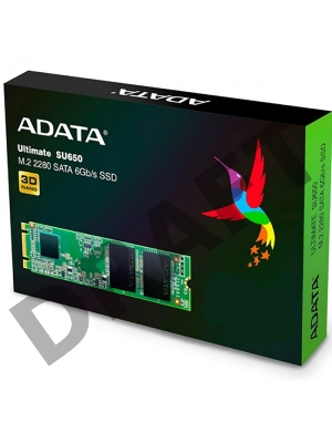 Накопитель SSD ADATA M.2 SATA III 120Gb ASU650NS38-120GT-C SU650 2280 (ASU650NS38-120GT-C)