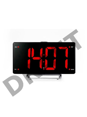 Радиобудильник Hyundai H-RCL246 черный LCD подсв:красная часы:цифровые FM