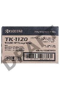 Тонер-картридж Kyocera TK-1120 (1T02M70NX0/1T02M70NXV/1T02M70NX1) черный для FS-1060DN/1025MFP/1125MFP 3000 стр.