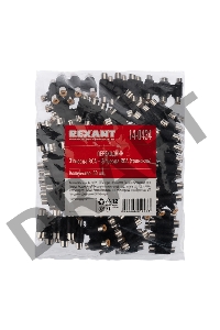 Переходник 3 гнезда RCA - 3 гнезда RCA, тринокль  REXANT