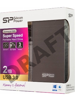 Внешний жесткий диск Silicon Power USB 3.0 2Tb D05 Diamond 2.5