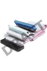 Шлейф IDE UDMA66/100/133 Cablexpert CC-EIDE/66, 2 устр., 80 жил, 48см, пакет