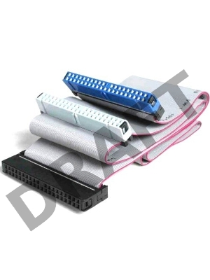 Шлейф IDE UDMA66/100/133 Cablexpert CC-EIDE/66, 2 устр., 80 жил, 48см, пакет