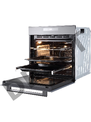 Духовой шкаф OKB 1331 GBXGr  цвет: серое стекло + черная нержавеющая сталь