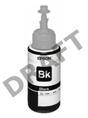 Картридж струйный Epson T6641 (C13T66414A) черный, (чернила, банка 70 мл.), для  L100/L110/L120/L132/ L200/L210/L222/ L300/L312/L350/L355/L362/L366/ L456/L550/L555/L1300