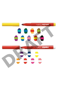 Фломастеры Universal CARIOCA STEREO MAGIC 41369 магические 20шт. (9 измен/ 9 исчез/ 2волшеб.) 