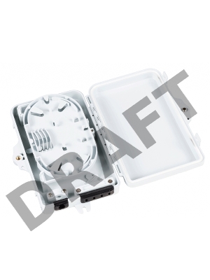 Настенный распределительный бокс на 4 волокна, наружной установки, IP65 Настенный распределительный бокс на 4 волокна, наружной установки, IP65