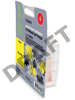 Картридж струйный Cactus CS-BCI6Y желтый для Canon S800 S820 S900 S9000 (12ml)