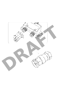 Переходник антенный, (штекер F - гнездо TV), (1шт.)  REXANT
