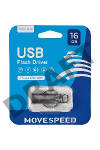 Накопитель USB2.0 16GB Move Speed YSUSL серебро металл