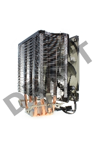 Кулер CROWN CM-5 (Для Intel и AMD,TDP до 187 Ватт,5шт. теплопроводных трубок,Синяя светодиодная подсветка,Гидродинамическии? подшипник,Размер: 148*126*85 мм)