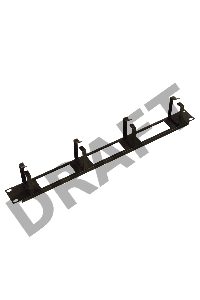 Горизонт. кабельный органайзер с окнами 19