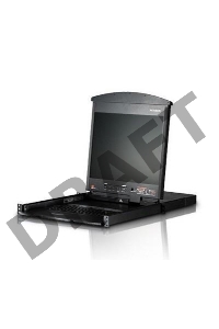 ATEN 8P CAT5 HIGH DENSITY DUAL RAIL LCD OVER