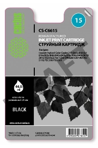 Картридж струйный Cactus CS-C6615 черный для №15 HP DJ 810c/816c/825c/840c/843c/845c (42ml)