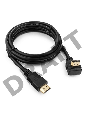 Кабель HDMI Gembird/Cablexpert CC-HDMI490-6, 1.8м, v1.4, 19M/19M, углов. разъем, черный, позол.разъемы, экран, пакет