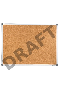 Демонстрационная доска Cactus CS-CBD-90X120 пробковая 90x120см алюминиевая рама