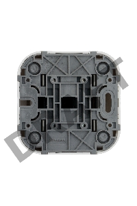 Выключатель 10A 2-клав., белый Quteo 