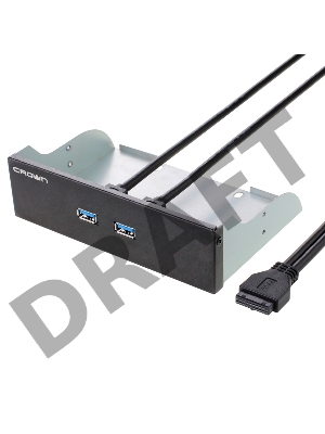 Панель CMU3-20 с двумя портами USB 3.0 в слот 5.25 компьютерного корпуса