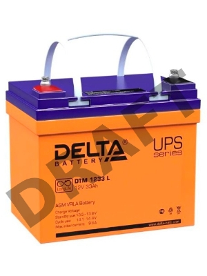 Батарея Delta DTM 1233 L (12V, 33Ah)