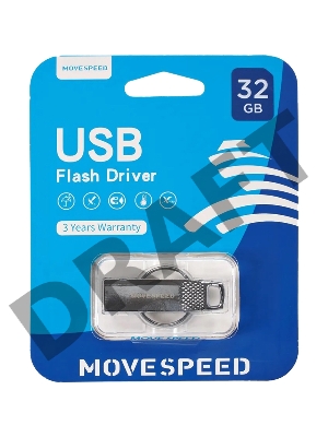 Накопитель USB2.0 32GB Move Speed YSUSL серебро металл