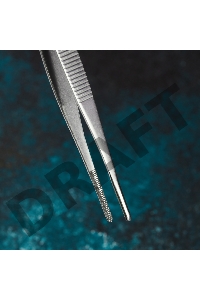 Пинцет прямой, рифленый 160 мм (блистер) REXANT