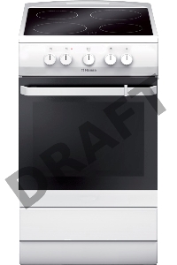 Плита Электрическая Hansa FCCW54000 белый
