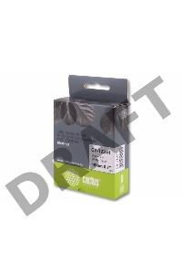 Лента Cactus CS-TZ241 для печати наклеек в устройствах Brother P-touch черный на белом 18мм х 8м