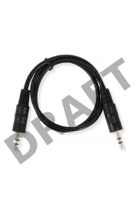 Кабель аудио Ningbo JAAC002-0.5 Jack 3.5 (m)/Jack 3.5 (m) 0.5м. черный     