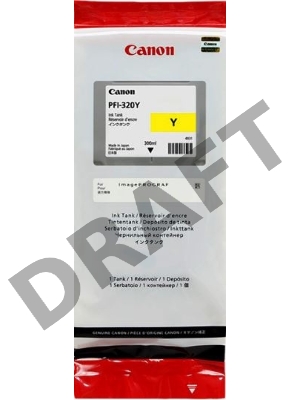 Картридж струйный Canon PFI-320 Y 2893C001 желтый (300мл) для Canon Canon imagePROGRAF TM-200/205