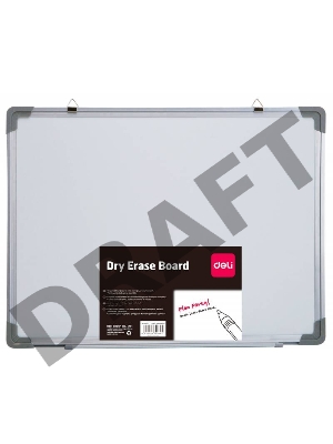 Демонстрационная доска Deli E39032A магнитно-маркерная лак 60x45см белый