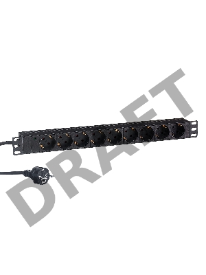 Блок розеток горизонтальный ExeGate ServerPro PDU-19H903 Al-9S-EU2, 19