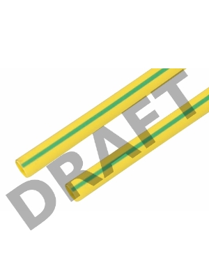 Трубка термоусадочная 25.0/12.5 1м жел./зел. Rexant 22-5007