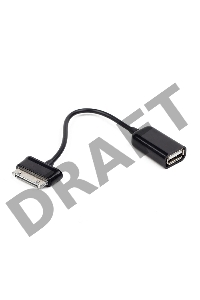 Кабель Gembird/Cablexpert A-OTG-AF30P-001 Кабель USB 2.0 OTG ,  USBAF/BM30pin, для планшетов Samsung, 0.15м, пакет