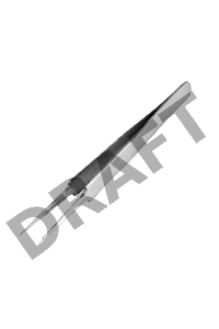 Пинцет прямой с острыми кончиками 125 мм (блистер) REXANT