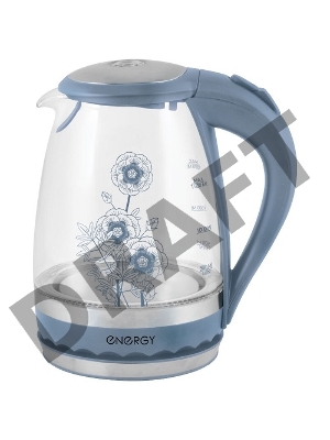 Чайник электрический ENERGY E-279 стеклянный, 1.5л, синий,1850-2200 Вт (в уп. 6 шт)