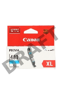 Картридж Canon CLI-481XL C EMB для TS6140/TS8140/TS9140/TR8540. Голубой. 519 страниц.