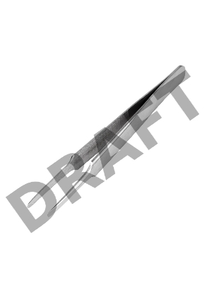 Пинцет прямой с закругленными кончиками 125 мм (блистер) REXANT