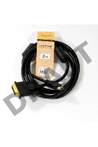 Кабель HDMI to DVI-D (19M -25M) 2м, TV-COM, 2 фильтра <LCG135F-2M>