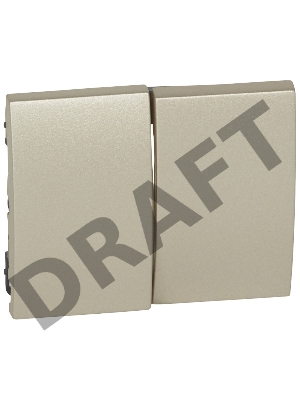 Лиц. панель для двойного выкл., titanium G.Life 