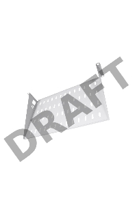 Полка перфорированная консольная 2U ЦМО, глубина 300 мм (МС-30)