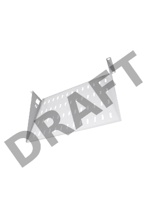 Полка перфорированная консольная 2U ЦМО, глубина 300 мм (МС-30)