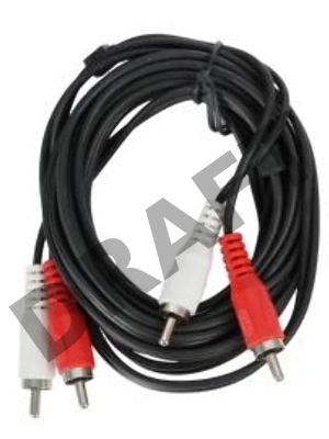 Кабель аудио Ningbo JAAC024-1.5 2хRCA (m)/2хRCA (m) 1.5м. черный       