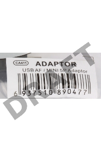 Переходник AF/miniBm USB 2.0 VCOM переходник USB(мама) на miniUSB, CA411