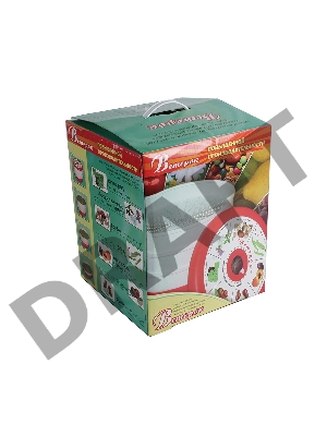 Сушилка для овощей Великие реки Ветерок-5, 5 поддонов, цв.упаковка, прозрачный